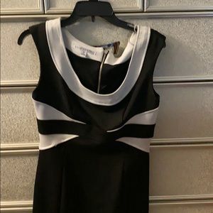 BlAck and white work dress
